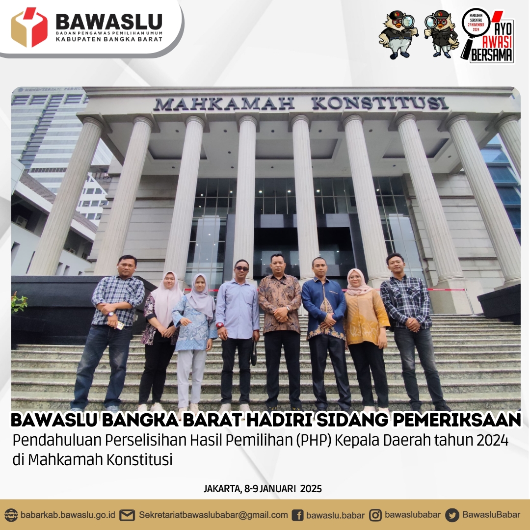 Hadiri Sidang Pendahuluan PHP Kepala Daerah Tahun 2024 di MK