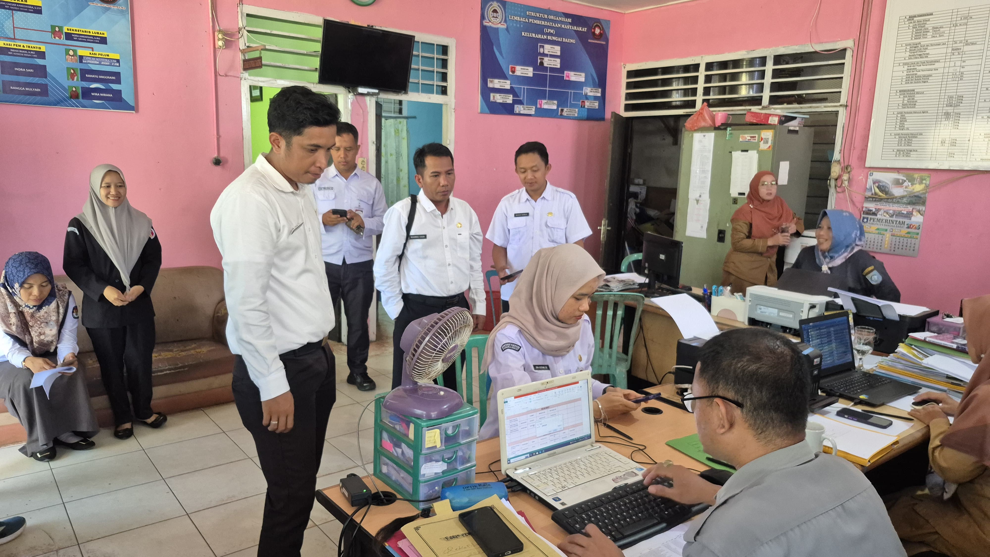 Pengawasan DPB di Kelurahan Sungai Daeng