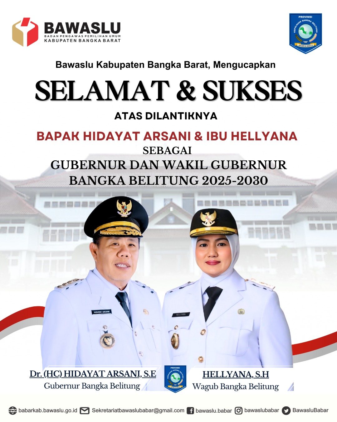 Gubernur dan Wakil Gubernur Bangka Belitung