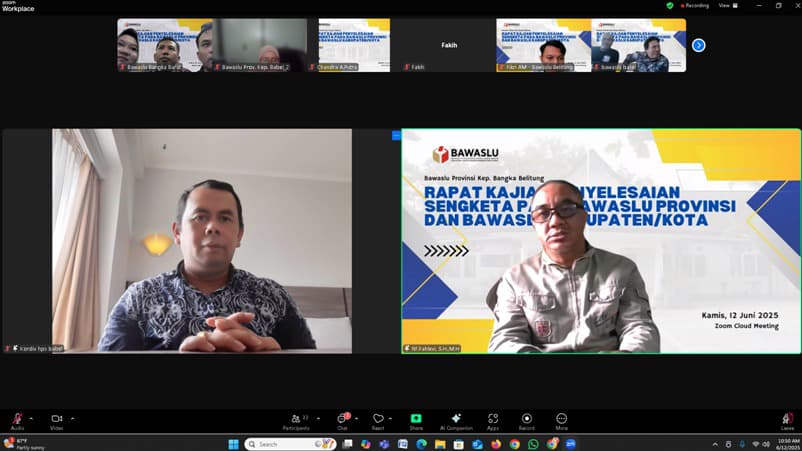 Rapat Zoom Kajian Penanganan Pelanggaran 