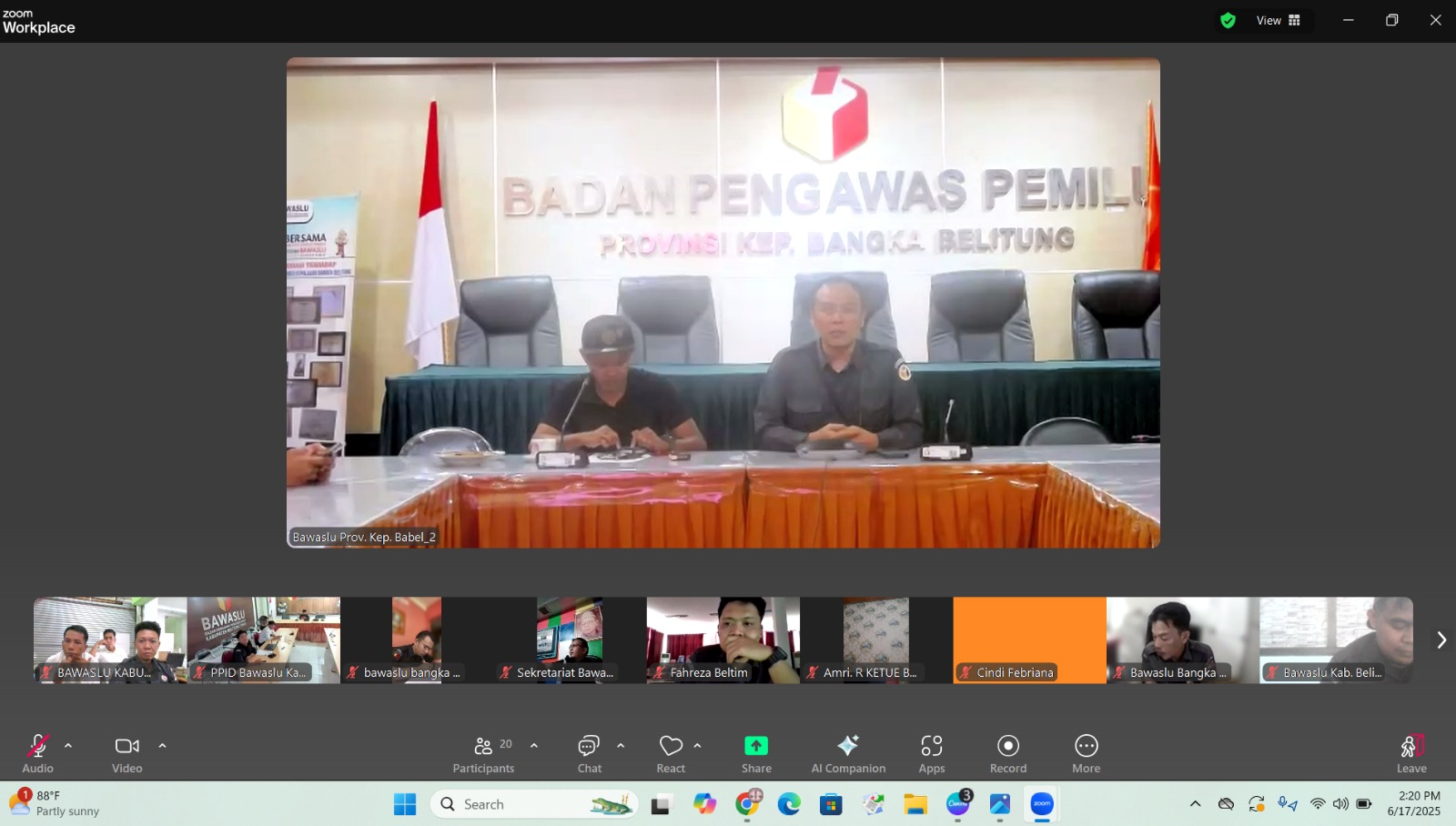 Rapat Pendampingan Monev Keterbukaan Informasi Publik Tahun 2025