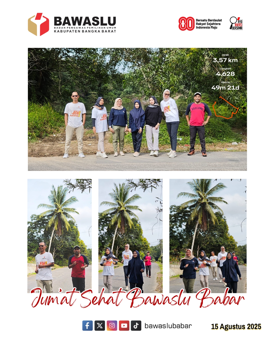 Jalan Sehat Bawaslu Bangka Barat