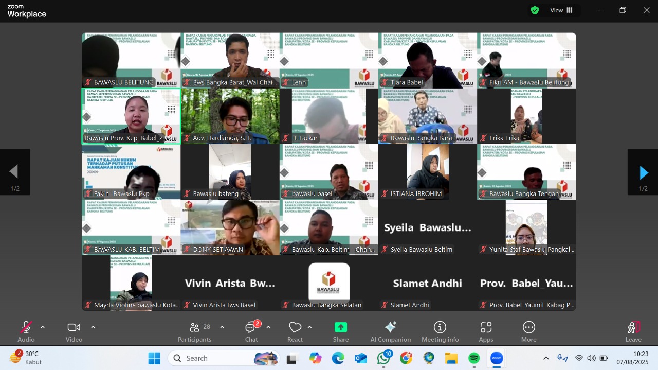 Rapat Kajian Penanganan Pelanggaran Terkait Putusan Pidana