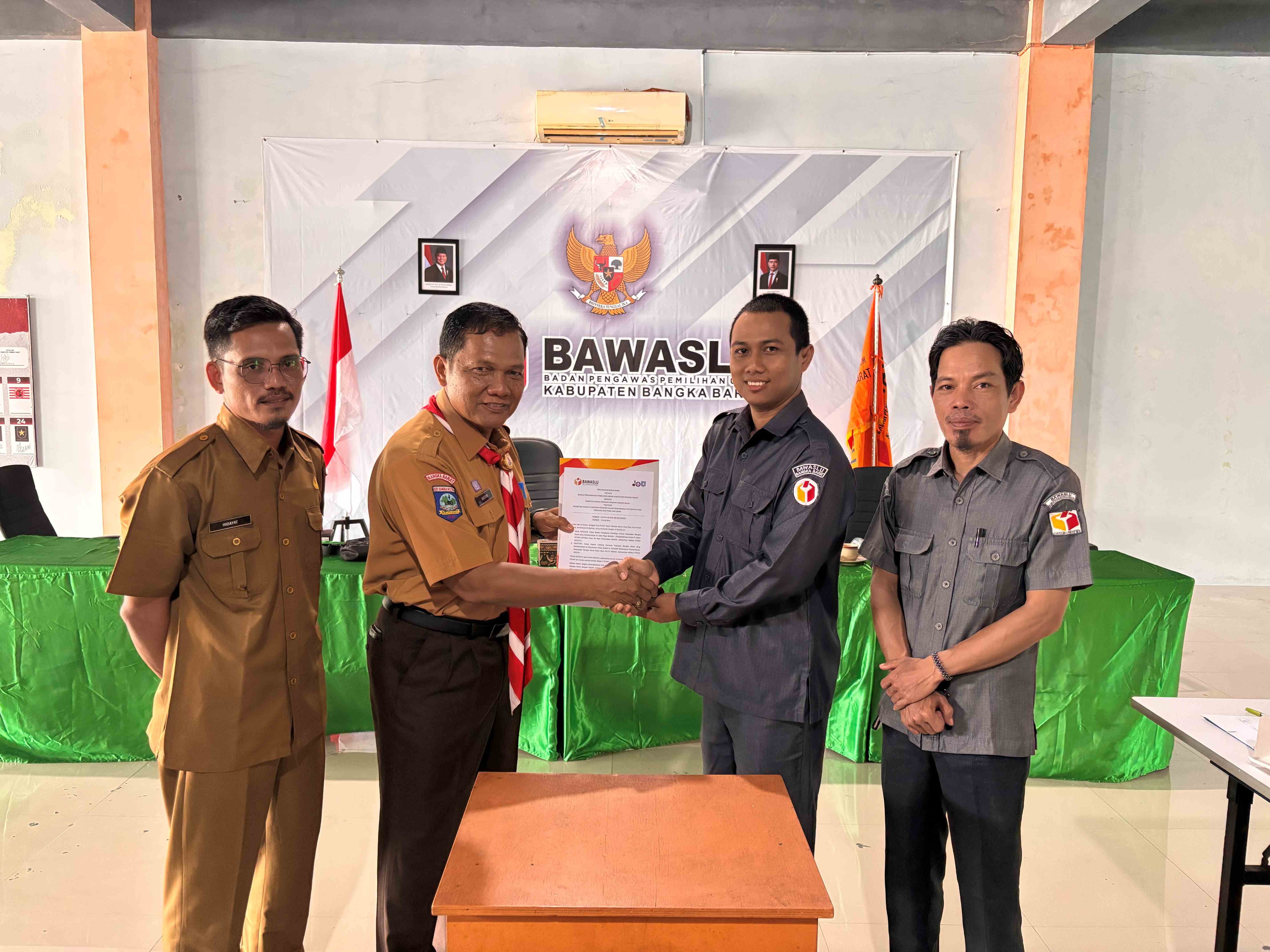 Bawaslu Bangka Barat dan Kwatircab Bangka Barat jalin kerjasama
