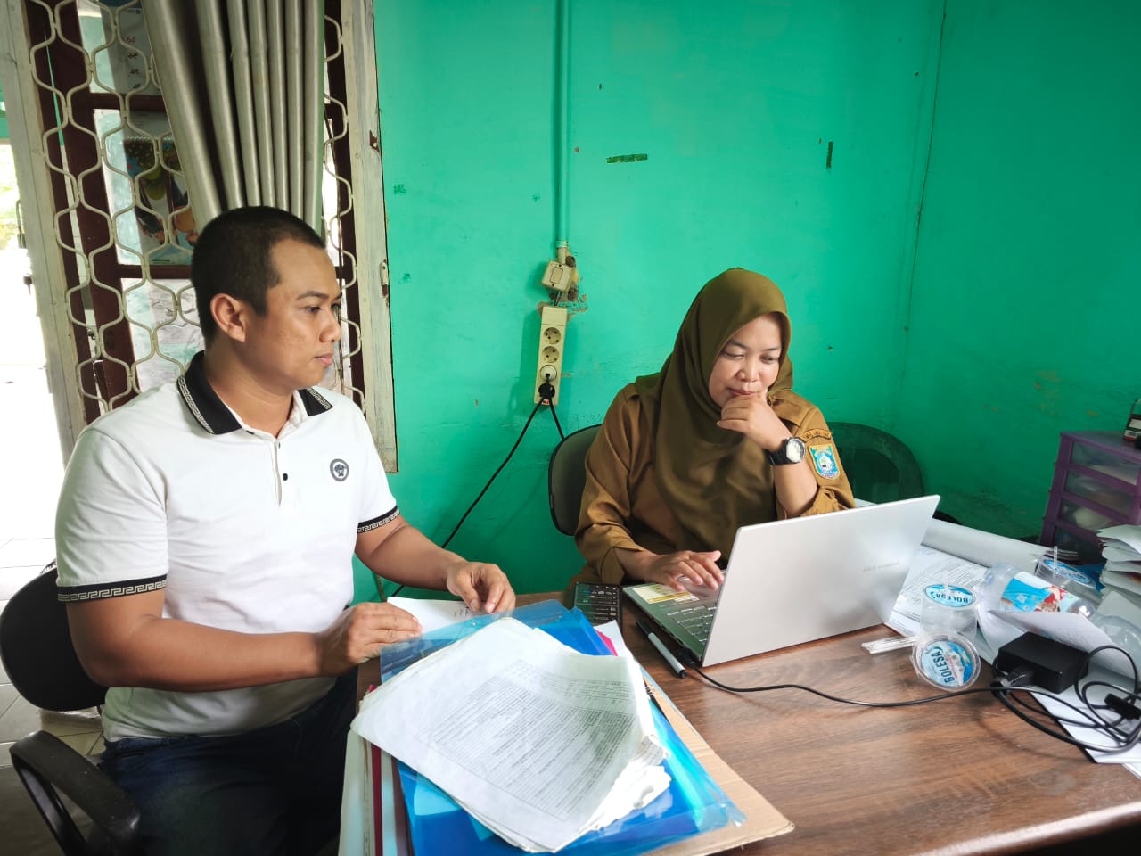 Anggota Bawaslu Bangka Barat uji petik di Desa Sinar Surya