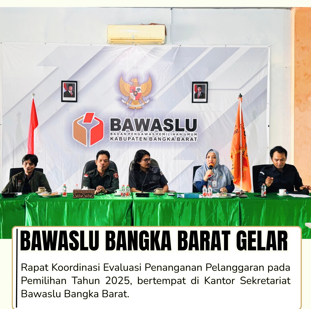 Rakor Evaluasi Penanganan Pelanggaran pada Pemilihan Tahun 2024