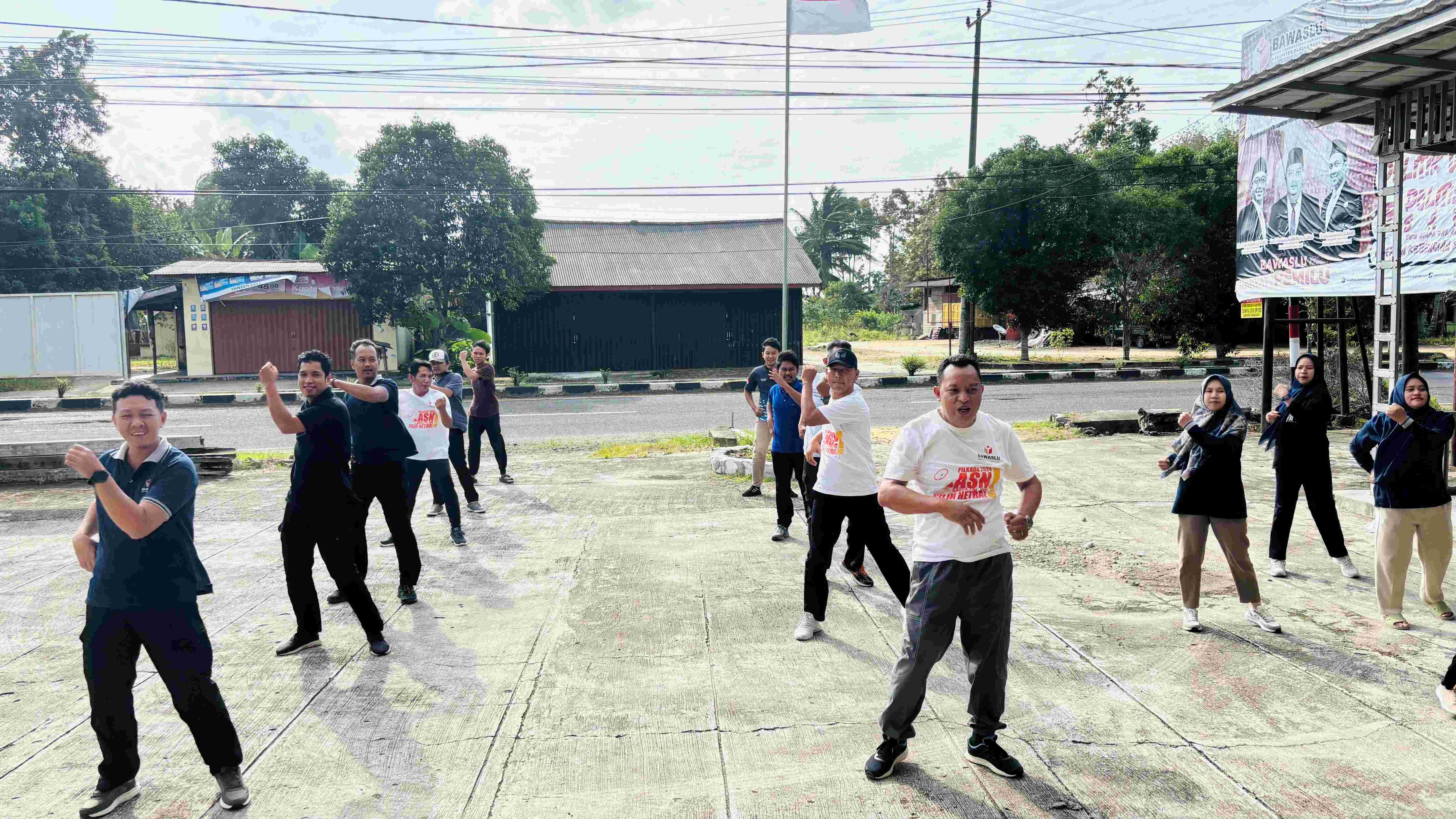 enam Pagi Bersama untuk Tingkatkan Kebugaran dan Soliditas Jajaran