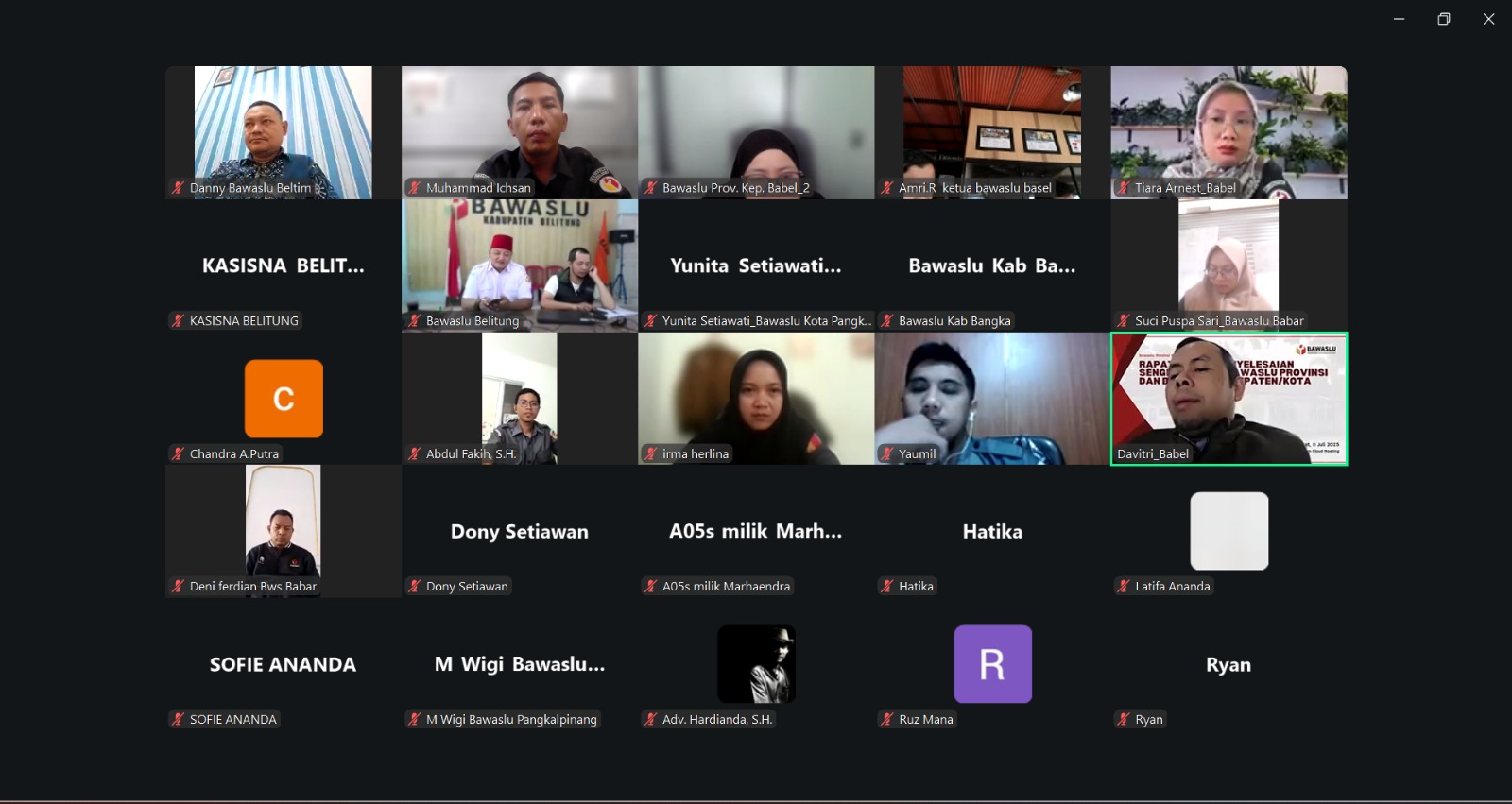 Rapat Pelaksanaan Instruksi Ketua Bawaslu Nomor 2 Tahun 2026