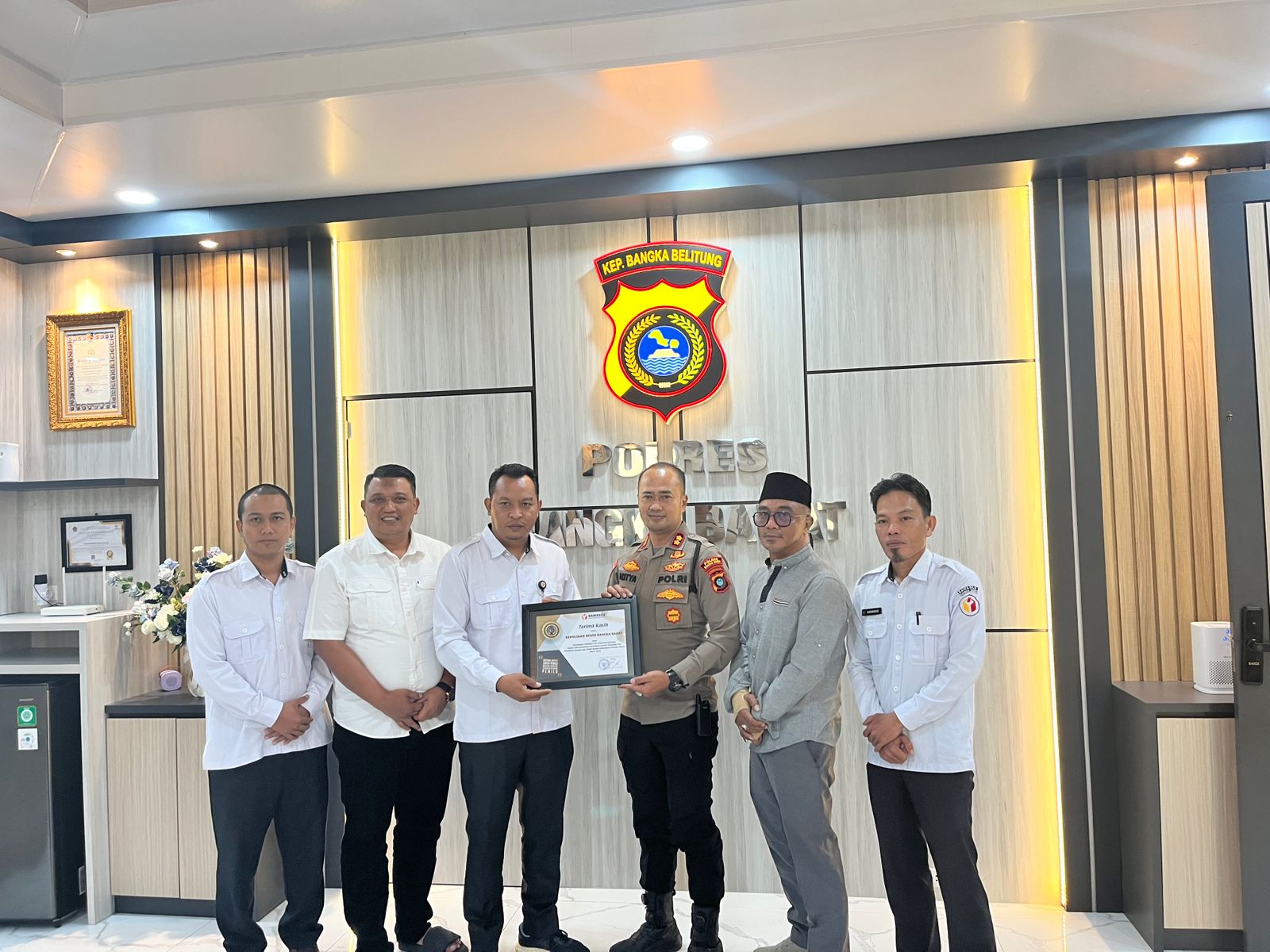  Perkuat Sinergitas Kelembagaan melalui Silaturahmi ke Polres Bangka Barat