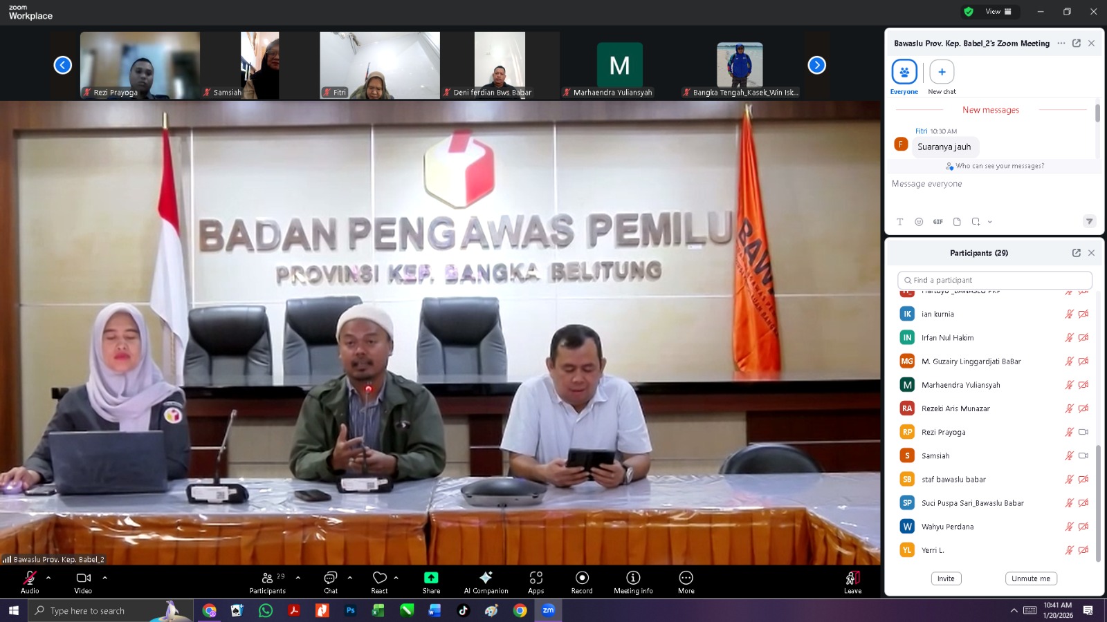 Bawaslu Bangka Barat Ikuti Rakor Evaluasi Pelaporan LHKPN dan LHKAN