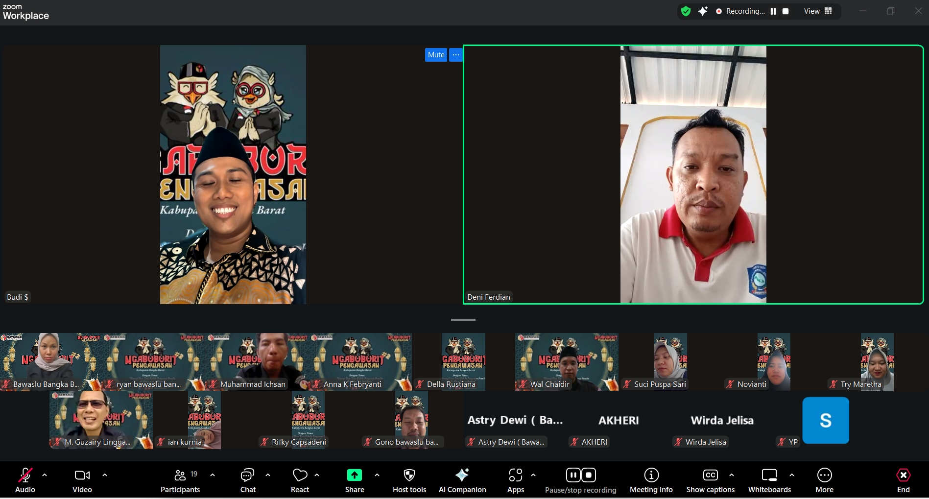 Ngabuburit Pengawasan #2: Budi Santoso Paparkan Strategi, Ketua Bawaslu Deni Ferdian Perkuat Komitmen Kelembagaan
