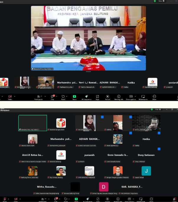 Bawaslu Bangka Barat Ikuti Ngabuburit Pengawasan 2026, Bahas Pengawasan Pemutakhiran Data Pemilih Berkelanjutan