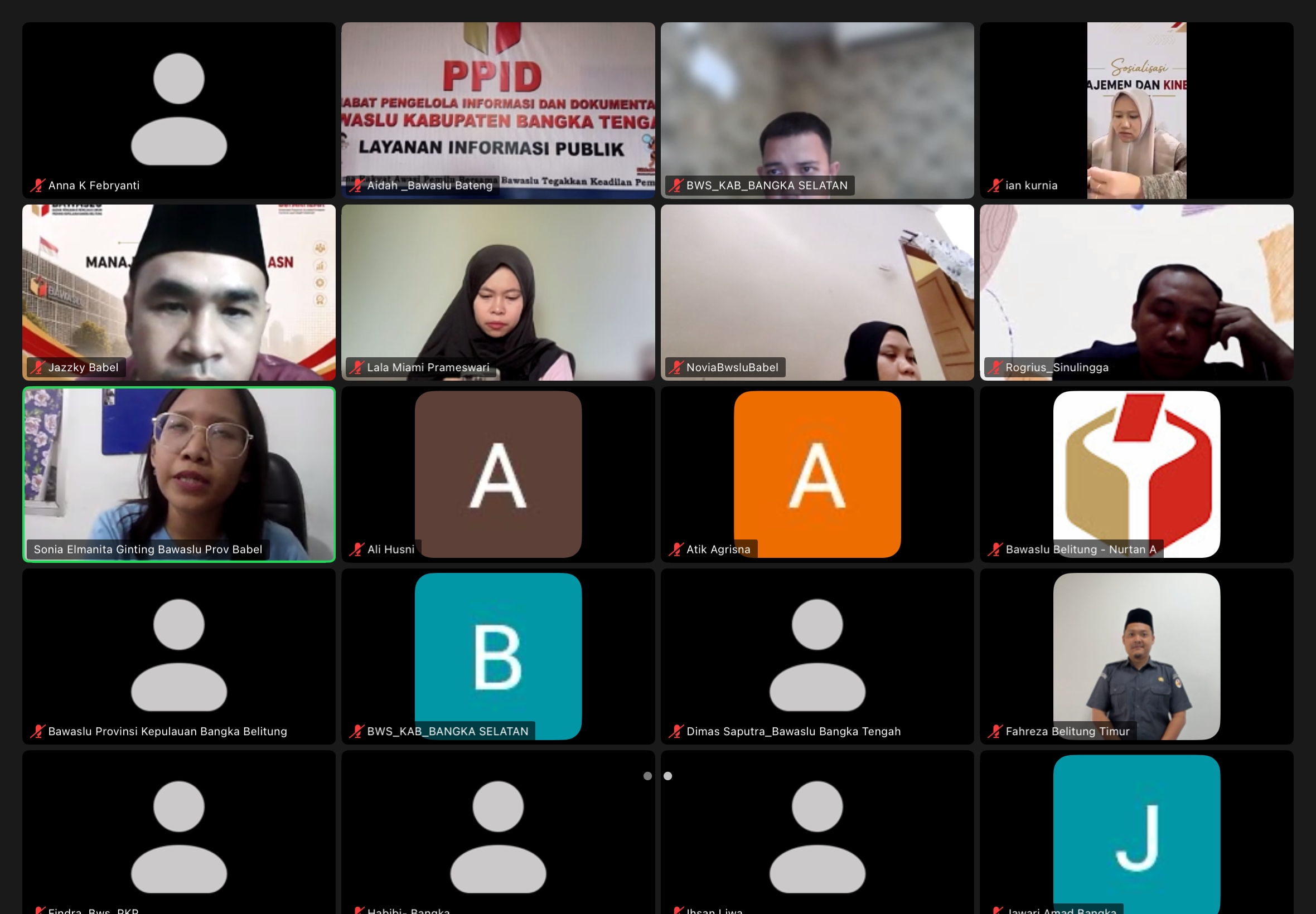 Bawaslu Bangka Barat Ikuti Rapat Validasi Data Hasil Pengawasan PDPB Triwulan II dan Data Parmas sebagai Upaya Penguatan Akurasi Data Pengawasan