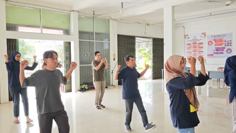 Senam Pagi Bersama Bawaslu Bangka Barat