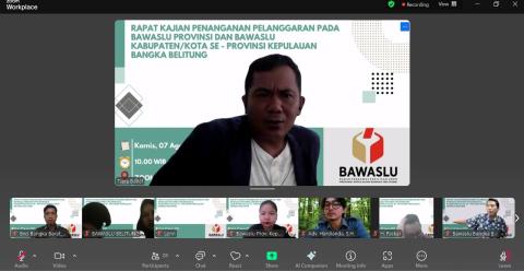 zoom kajian penanganan pelanggaran