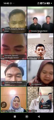 Bawaslu Bangka Barat Ikuti Rapat Evaluasi dan Pembinaan Tenaga Pendukung untuk Perkuat Kinerja Pengawasan