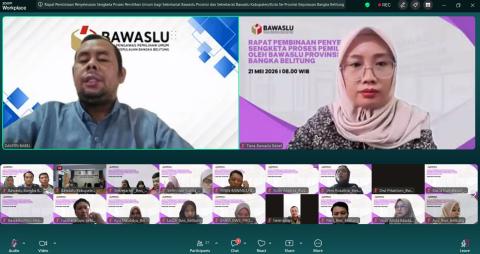 Bawaslu Bangka Barat Ikuti Rapat Pembinaan Penyelesaian Sengketa Proses untuk Perkuat Kapasitas Pengawasan