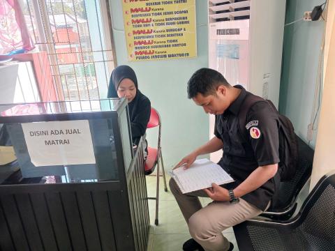 Uji Petik Pengawasan PDPB Triwulan III di Kecamatan Parittiga