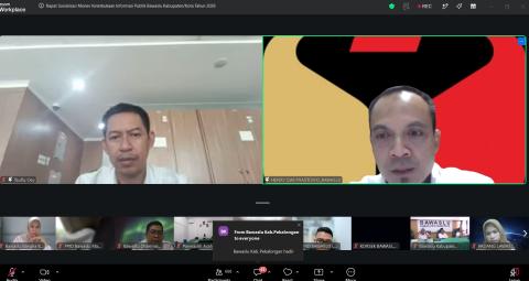 Bawaslu Bangka Barat Ikuti Sosialisasi Monev Keterbukaan Informasi Publik dan Bimtek Pengisian SAQ Tahun 2026