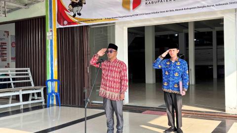 Rio Febri Fahlevi Pimpin Upacara Peringatan HUT ke-81 RI