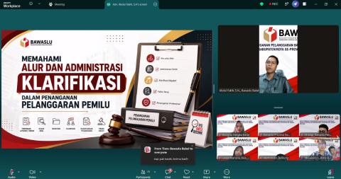 Bawaslu Bangka Barat Perkuat Kapasitas Sekretariat dalam Penanganan Pelanggaran
