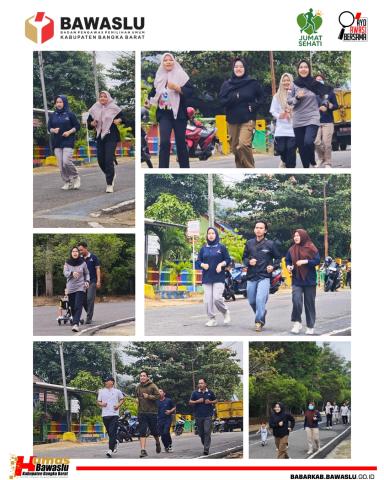Jaga Kebugaran dan Pererat Kebersamaan, Bawaslu Bangka Barat Gelar Jumat Sehati