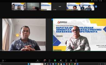 Rapat Zoom Kajian Penanganan Pelanggaran 