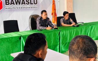 Rapat Internal Bawaslu Kabupaten Bangka Barat