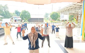 Senam Sehat untuk Tingkatkan Kebugaran dan Soliditas Lembaga