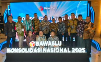 Pimpinan Bawaslu Bangka Barat Hadiri Konsolnas Penguatan Tata Kelola Kelembagaan Pengawasan Pemilu di Jakarta