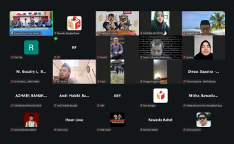 Pimpinan dan Jajaran Sekretariat Bawaslu Bangka Barat Ikuti Ngabuburit Pengawasan 2026 Secara Daring