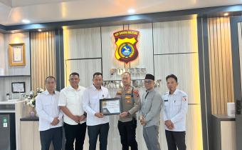  Perkuat Sinergitas Kelembagaan melalui Silaturahmi ke Polres Bangka Barat