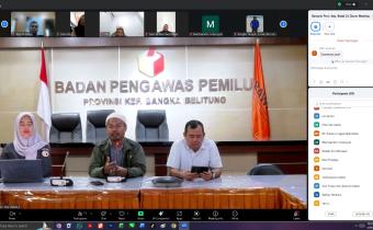 Bawaslu Bangka Barat Ikuti Rakor Evaluasi Pelaporan LHKPN dan LHKAN