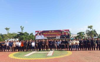 Bawaslu Bangka Barat Hadiri Upacara Peringatan Hari Bhayangkara ke-80