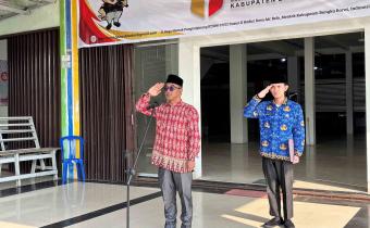 Rio Febri Fahlevi Pimpin Upacara Peringatan HUT ke-81 RI