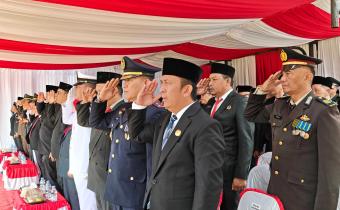 Ketua Bawaslu Bangka Barat Hadiri Upacara HUT ke-81 Republik Indonesia